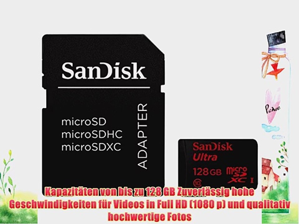 SanDisk SDSDQUN-128G-FFP-A Ultra Android 128GB microSDXC UHS-I Class 10 Speicherkarte   SD-Adapter