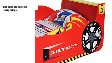 MCC Cars Speed Junior, Toddler, Kids Bed with 4" Luxury