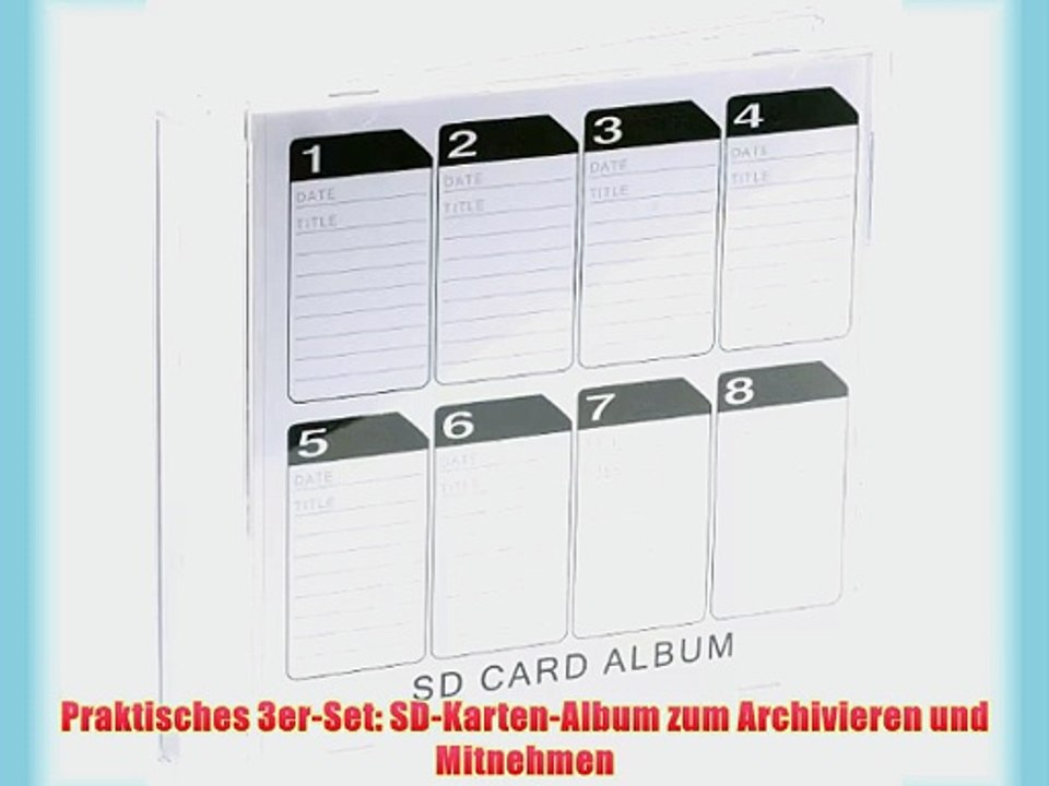 General Office SD-Speicherkarten-Album 3er-Set f?r 24 St?ck