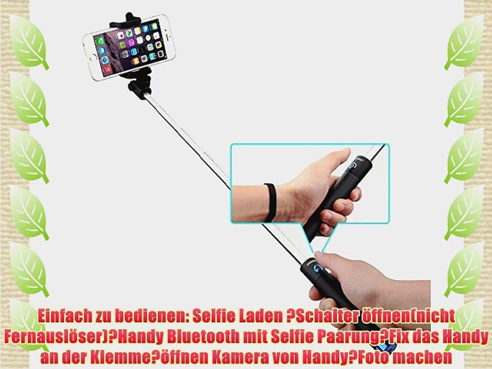 Arespark S1 Selfie-Stange f?r Smartphone wie iPhone Samsung Galaxy etc (Blau)