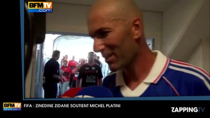 FIFA : Zinédine Zidane soutient Michel Platini, "c'est la personne idéale"