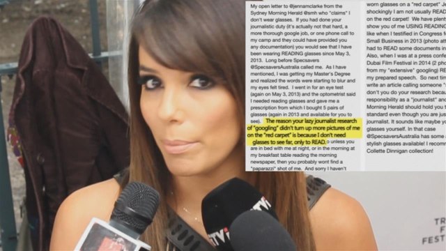 Eva Longoria condemns Australian newspaper