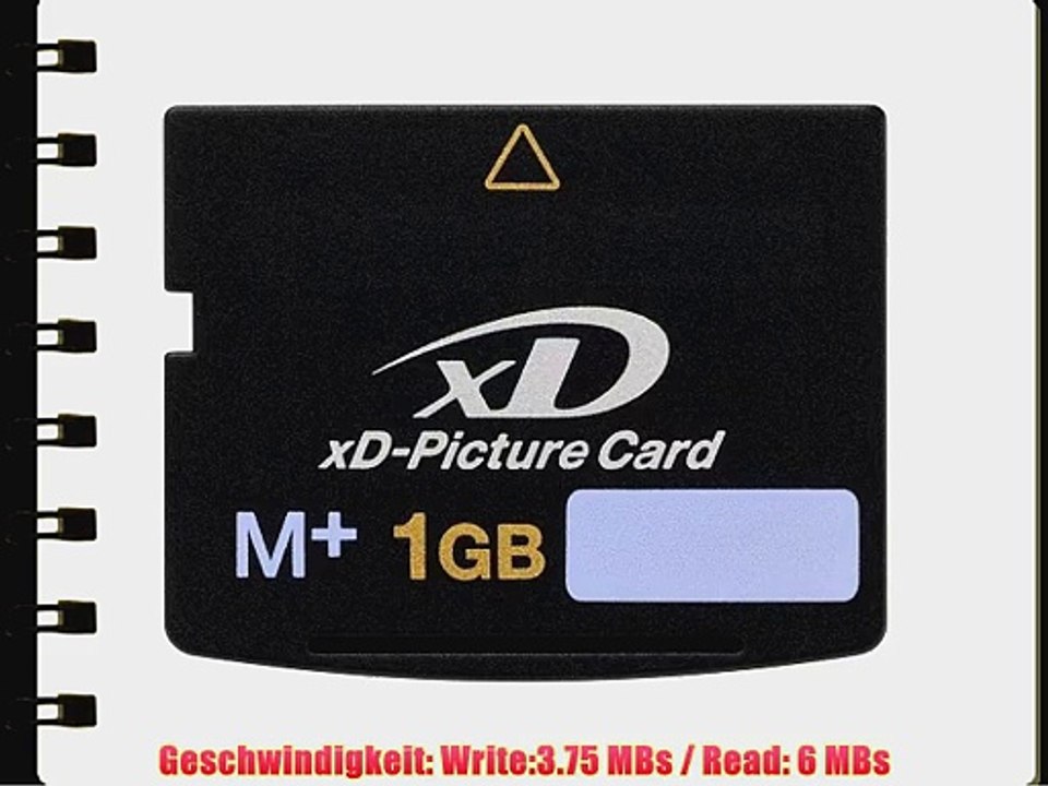 XD Picture Card / Speicherkarte 1 GB - Write:3.75 MBs / Read: 6 MBs f?r Fujifilm FinePix S5600