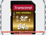 Transcend SDXC UHS-I U3 Extreme 64GB Speicherkarte (95MB/s Lesen 85MB/s Schreiben)