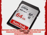 SanDisk SDSDUN-064G-FFP Ultra SDXC 64GB UHS-I Class 10 Speicherkarte bis zu 40MB/Sek. lesen
