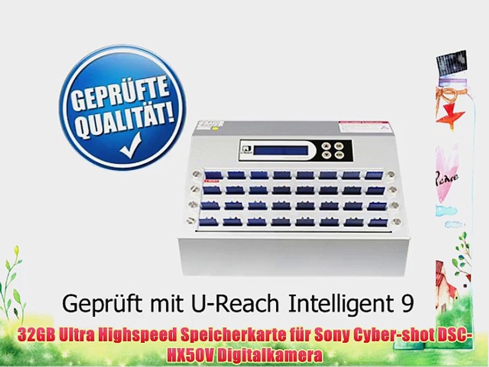 32GB Ultra Highspeed Speicherkarte f?r Sony Cyber-shot DSC-HX50V Digitalkamera