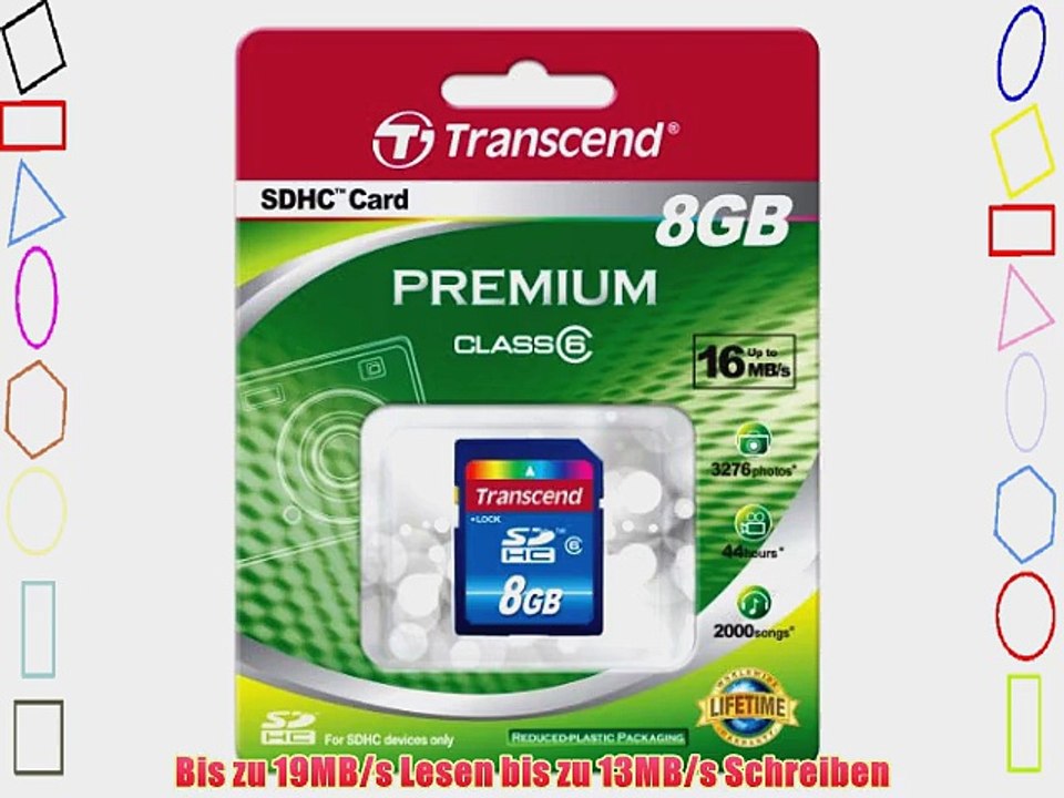 Transcend TS8GSDHC6 SDHC 8GB Speicherkarte Class 6