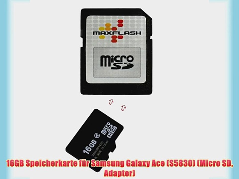 16GB Speicherkarte f?r Samsung Galaxy Ace (S5830) (Micro SD Adapter)