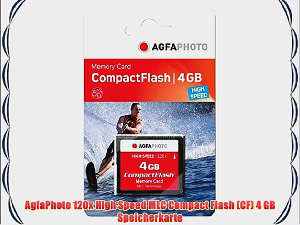 AgfaPhoto 120x High Speed MLC Compact Flash (CF) 4 GB Speicherkarte