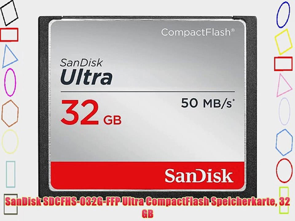 SanDisk SDCFHS-032G-FFP Ultra CompactFlash Speicherkarte 32 GB
