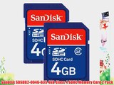 SanDisk SDSDB2-004G-B35 4GB Class 4 SDHC Memory Card 2 Pack