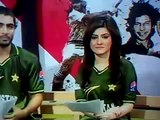Beautiful Pakistani Girl wearing a Pakistani Cricket Shirt