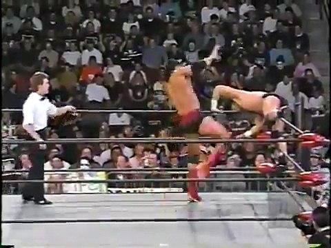 Scott Hall - Outsiders Edge on WCW referee (HQ)