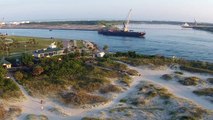 Jetty Park Beach Cape Canaveral by DRONE Tour of Port Canaveral