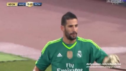 Kiko Casilla First Amazing Save after Carlos Bacca Shot - Real Madrid v. AC Milan - International Champions Cup 30.07.2015