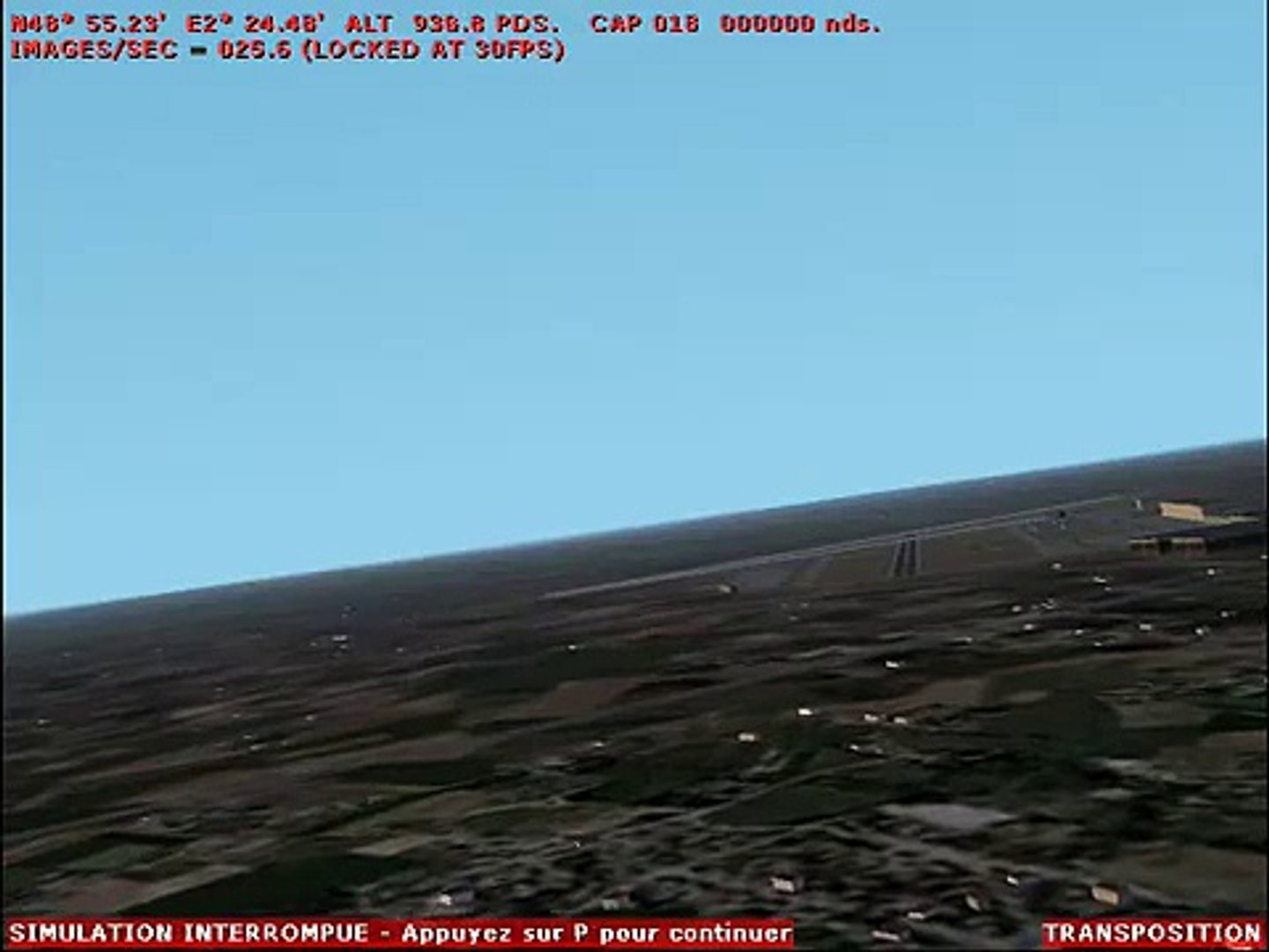 UAV auto landing simulation