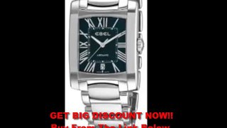 SPECIAL PRICE Ebel Men's 9120M41/52500 Brasilia Black Roman Numeral Dial Watch