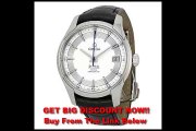 DISCOUNT Omega De Ville Hour Vision Silver Dial Black Leather Mens Watch 43133412102001