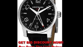 SPECIAL PRICE Montblanc Men's 36065 Timewalker Black Dial Watch