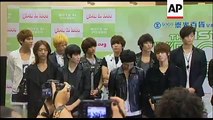 Kpop bands 2AM, FTISLAND, CNBLUE and ZE:A hold press conference