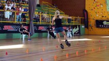 La performance de Hartmanis Klaudia en roller