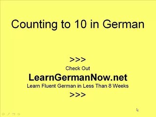 2 Minute - Learn How to Count  in German