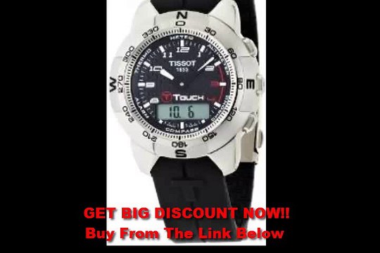 BEST BUY Tissot Men's T33789892 T-Touch Polished Titanium Black Rubber Watch