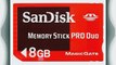 SanDisk - Memory Stick Pro Duo Speicherkarte (8GB)