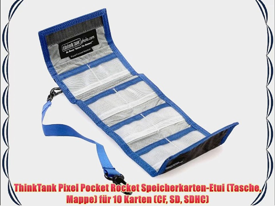 ThinkTank Pixel Pocket Rocket Speicherkarten-Etui (Tasche Mappe) f?r 10 Karten (CF SD SDHC)