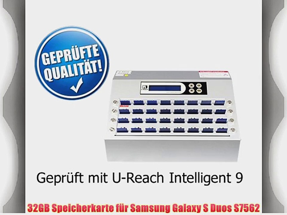 32GB Speicherkarte f?r Samsung Galaxy S Duos S7562