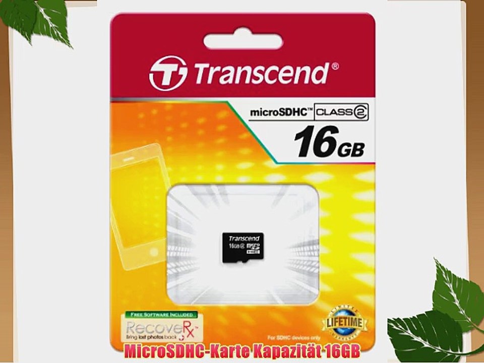 Transcend Micro SDHC 16GB Class 2 Speicherkarte