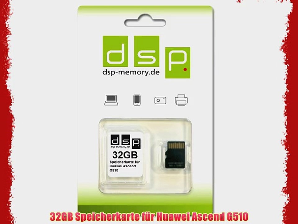 32GB Speicherkarte f?r Huawei Ascend G510