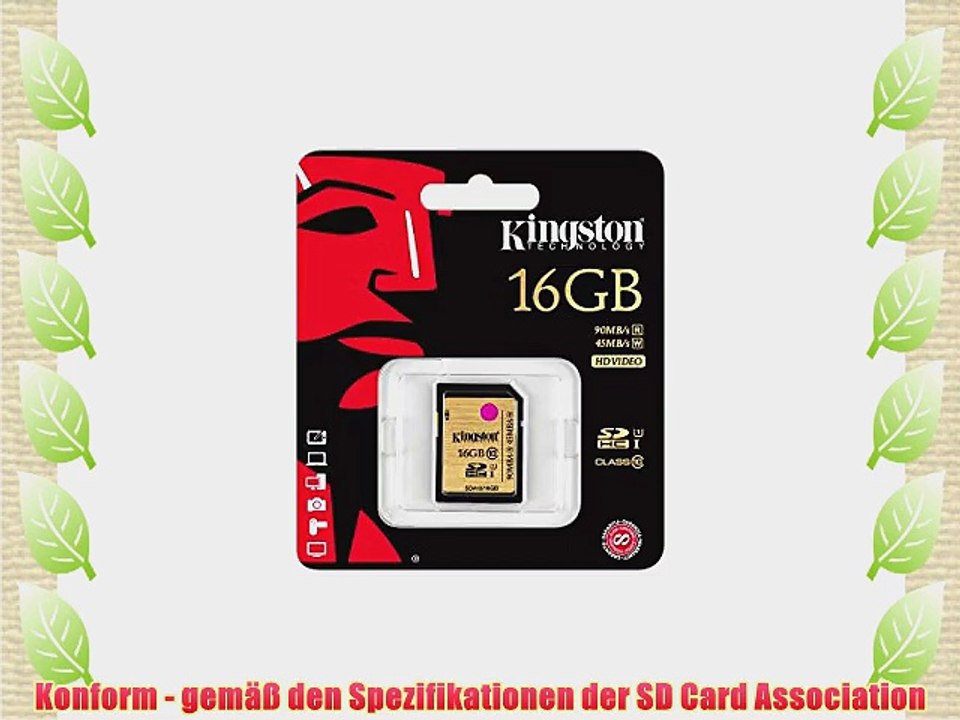 Kingston profesional SD-Karte SDA10/16GB UHS-I SDHC/SDXC Klasse 10 - 16GB