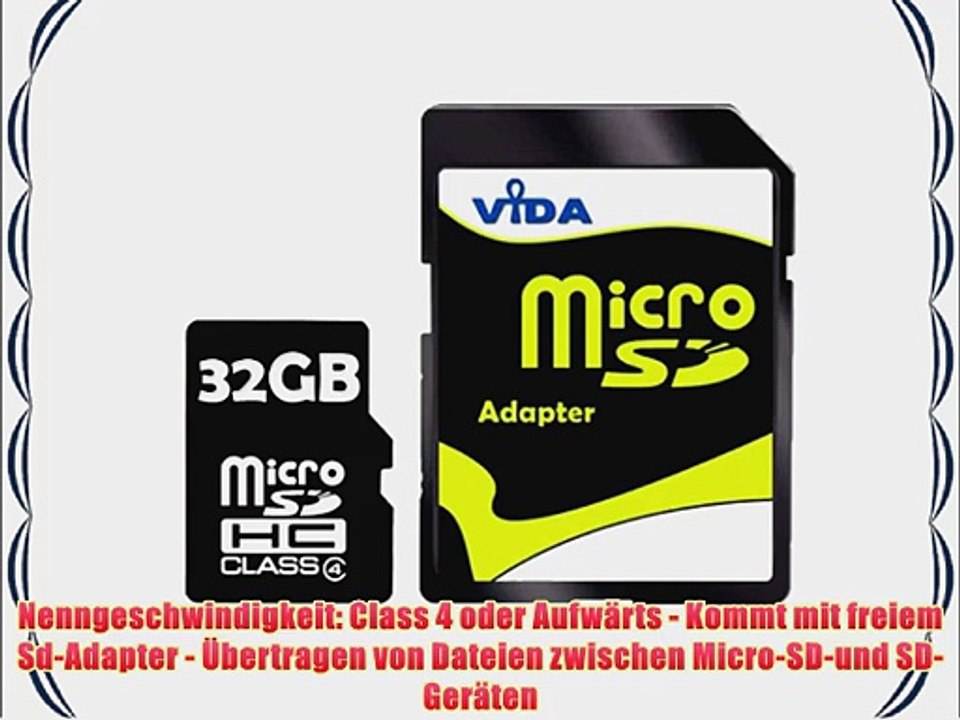 Neu Vida IT 32GB Micro SD SDHC Speicherkarte f?r Nokia - Lumia 520 - Lumia 620 - Lumia 720