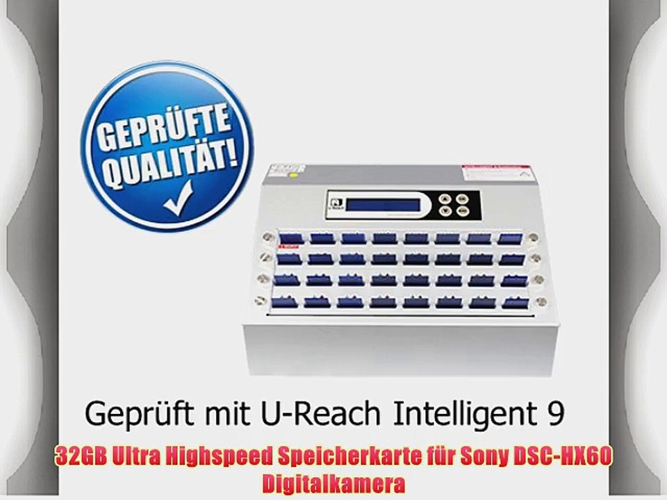 32GB Ultra Highspeed Speicherkarte f?r Sony DSC-HX60 Digitalkamera