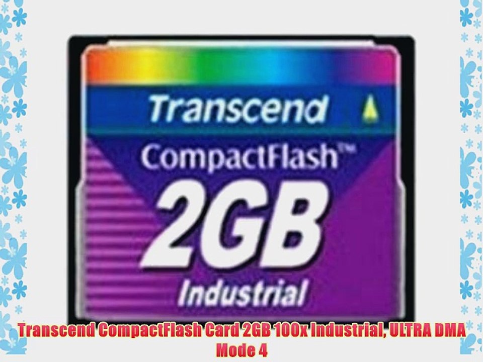 Transcend CompactFlash Card 2GB 100x Industrial ULTRA DMA Mode 4