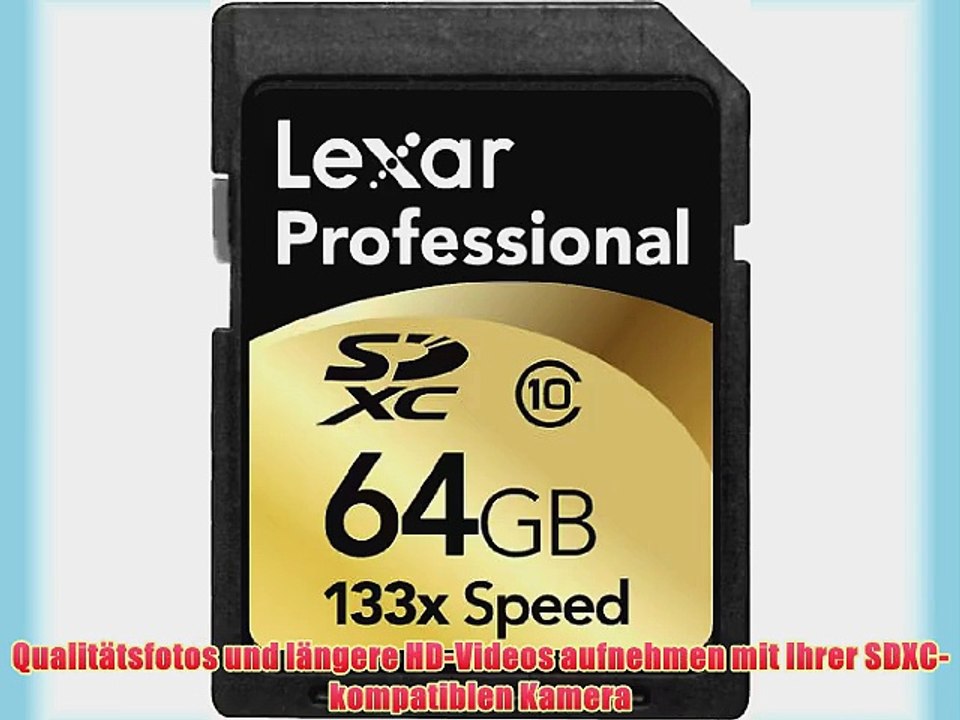 Lexar Professional 133x SDXC 64GB Speicherkarte