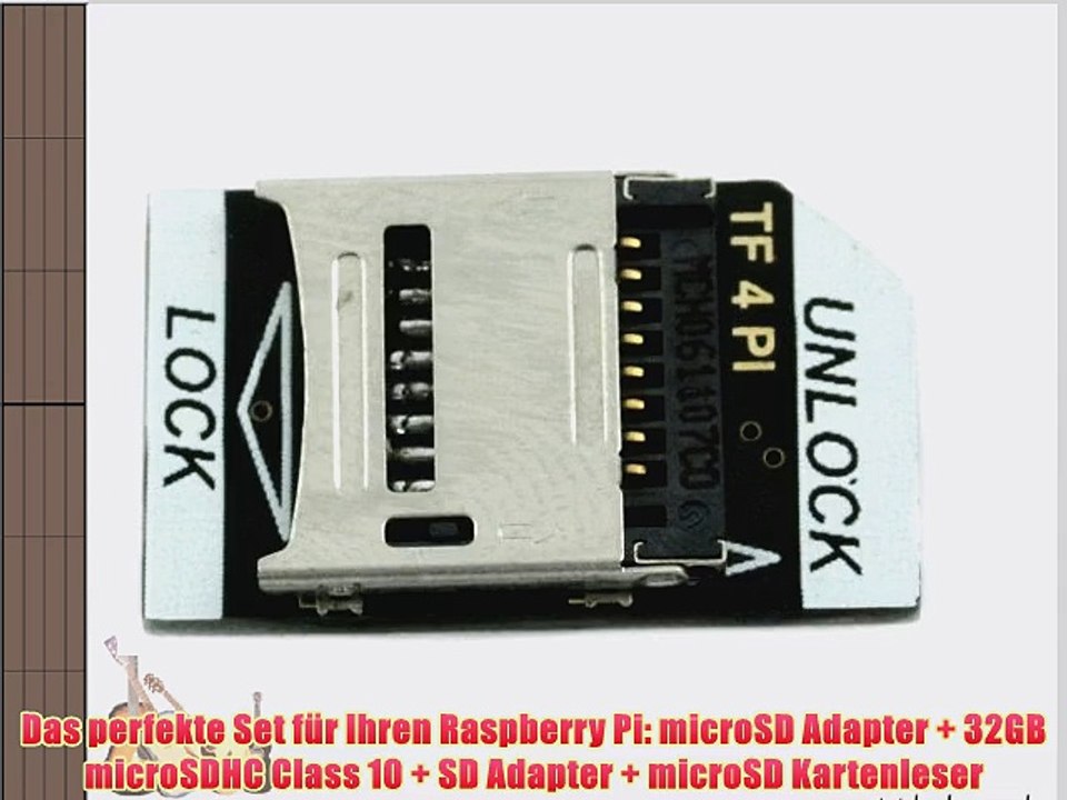 COM-FOUR? Sparbundle f?r Raspberry Pi - Micro SD Card Adapter f?r Raspberry Pi - Bundle mit