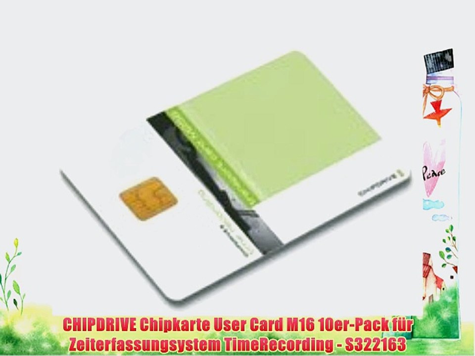CHIPDRIVE Chipkarte User Card M16 10er-Pack f?r Zeiterfassungsystem TimeRecording - S322163