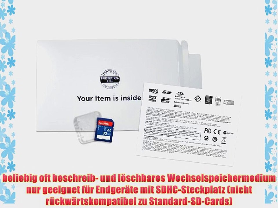 SanDisk SDSDB-032G-FFP SDHC 32GB Speicherkarte (Amazon Frustfreie Verpackung)