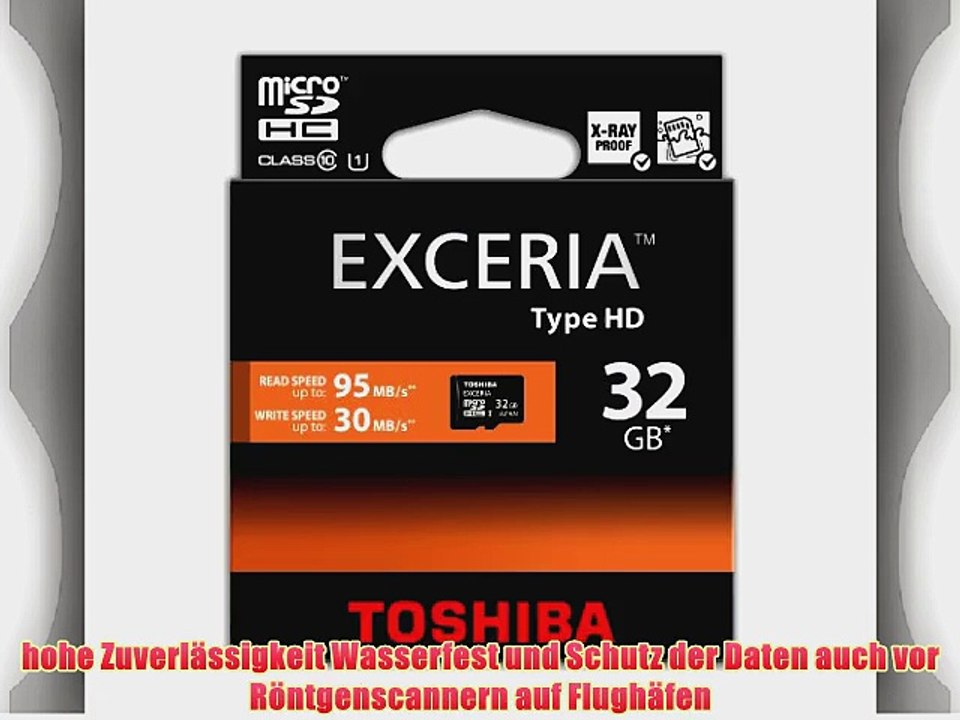 Toshiba SD-CX32HD(BL7 Exceria Class 10 microSDHC 32GB Speicherkarte