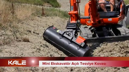 Mini Ekskavatör - Açılı Tesviye Kovası