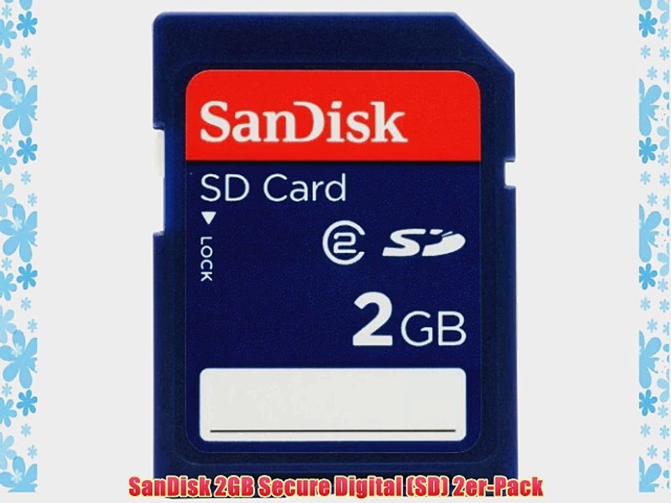 SanDisk 2GB Secure Digital (SD) 2er-Pack