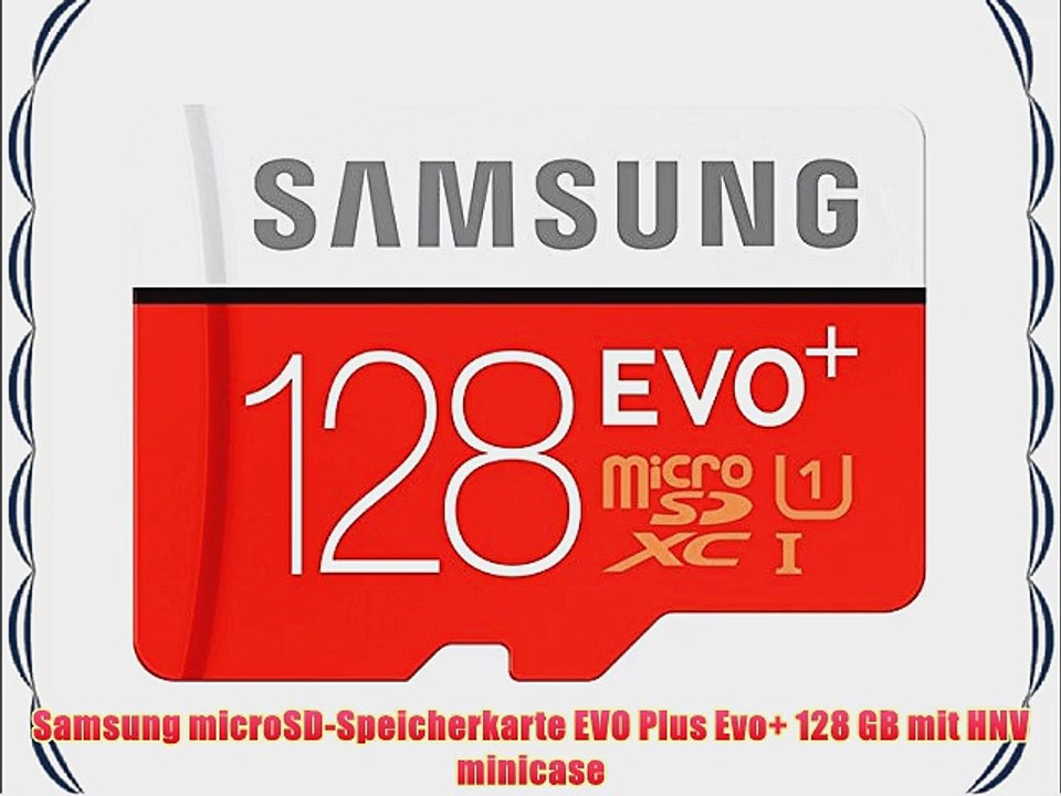 Samsung microSD-Speicherkarte EVO Plus Evo  128 GB mit HNV minicase