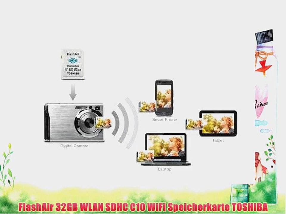 FlashAir 32GB WLAN SDHC C10 WiFi Speicherkarte TOSHIBA