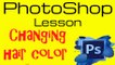 Photoshop Lesson : Photoshop lesson: How to change the hair color. Adobe Photoshop Complete Course