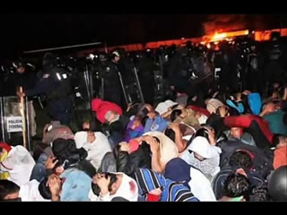 Heridos y Arrestados Normalistas Tiripetío, Cherán y Arteaga de Michoacán Represion PRI