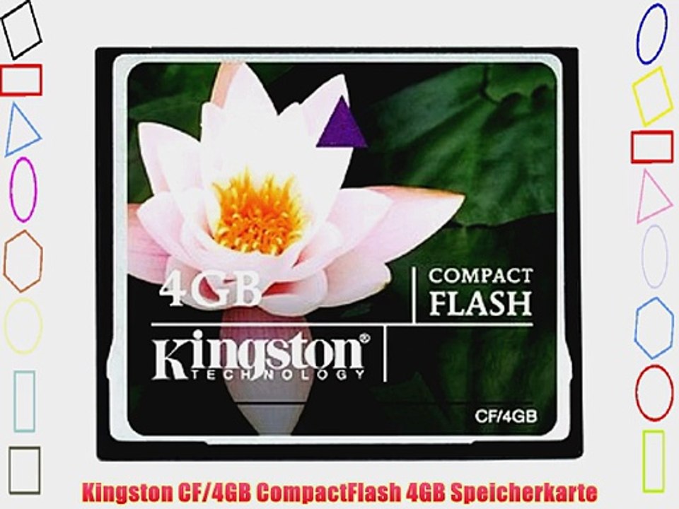 Kingston CF/4GB CompactFlash 4GB Speicherkarte