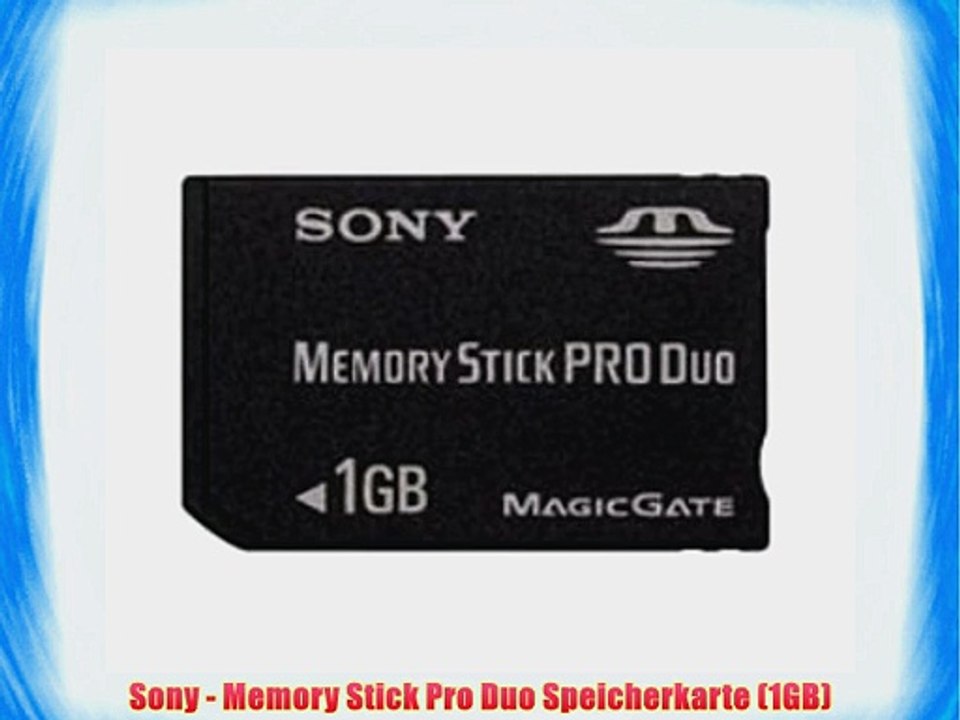 Sony - Memory Stick Pro Duo Speicherkarte (1GB)
