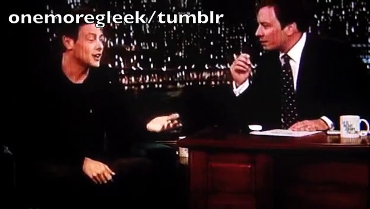 Cory Monteith on Jimmy Fallon